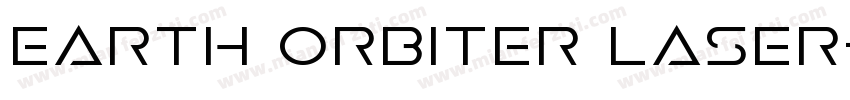 Earth Orbiter Laser字体转换